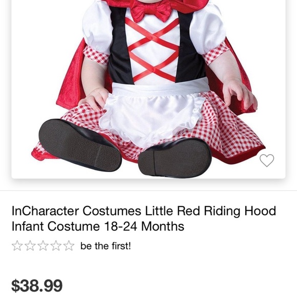 Little red riding hood costume size small 6-12months - Picture 2 of 3